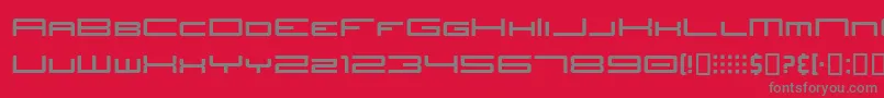 JhTitles Font – Gray Fonts on Red Background