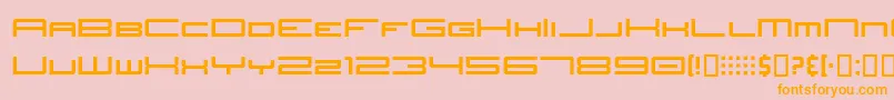 JhTitles Font – Orange Fonts on Pink Background