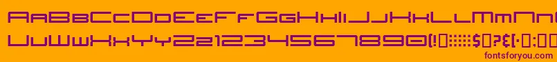 JhTitles Font – Purple Fonts on Orange Background