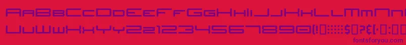 Fonte JhTitles – fontes roxas em um fundo vermelho