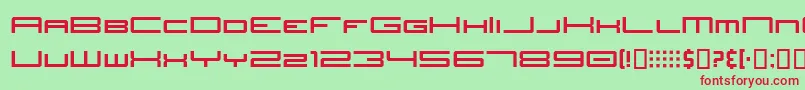 JhTitles Font – Red Fonts on Green Background