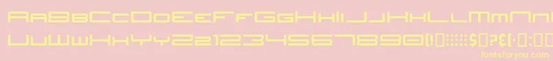 JhTitles Font – Yellow Fonts on Pink Background