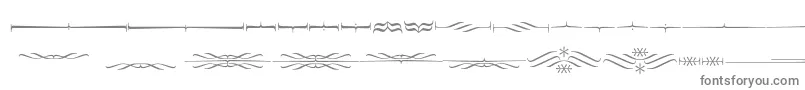 フォントFoglihtendeh04 – 白い背景に灰色の文字