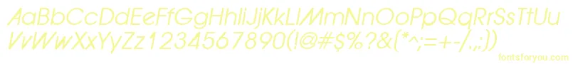 ForwardadOblique Font – Yellow Fonts