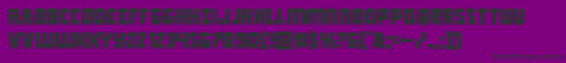 Police Intergalactic – polices noires sur fond violet
