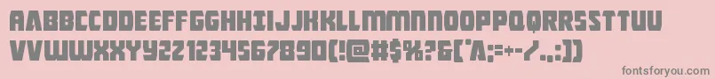 Intergalactic Font – Gray Fonts on Pink Background
