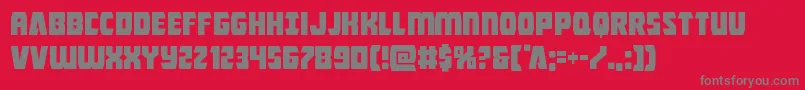Czcionka Intergalactic – szare czcionki na czerwonym tle