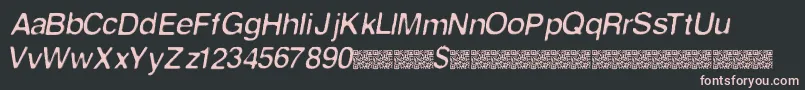 Firstcontact Font – Pink Fonts on Black Background