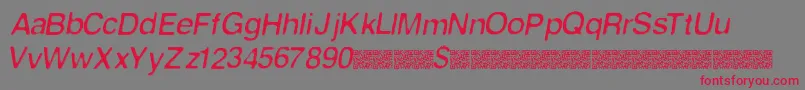Firstcontact Font – Red Fonts on Gray Background
