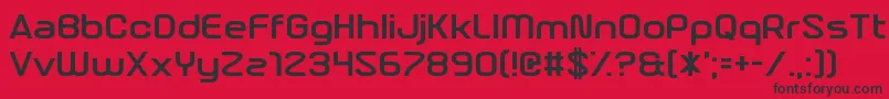 NebulousContent Font – Black Fonts on Red Background