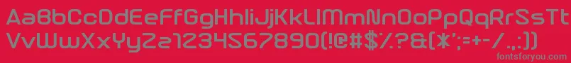 NebulousContent Font – Gray Fonts on Red Background
