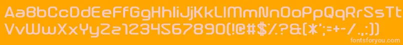More about NebulousContent Font NebulousContent Font – Pink Fonts on Orange Background