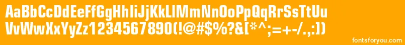 Подробнее о шрифте EurostileltstdBoldcn Шрифт EurostileltstdBoldcn – белые шрифты на оранжевом фоне