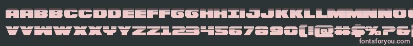 Bummerhalf Font – Pink Fonts on Black Background