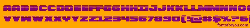 Bummerhalf Font – Purple Fonts on Orange Background