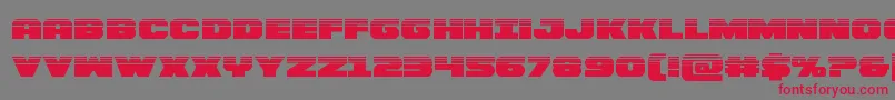 Bummerhalf Font – Red Fonts on Gray Background