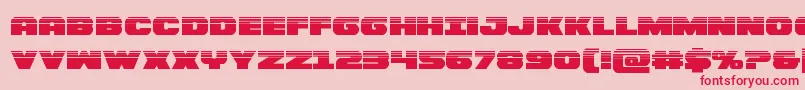 Bummerhalf Font – Red Fonts on Pink Background