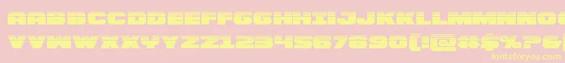 Bummerhalf Font – Yellow Fonts on Pink Background