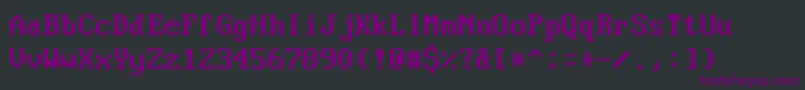 VideoterminalscreenNormal Font – Purple Fonts on Black Background