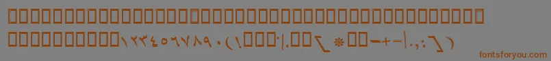 Weitere Informationen zur BBaranItalic-Schriftart BBaranItalic-Schriftart – Braune Schriften auf grauem Hintergrund
