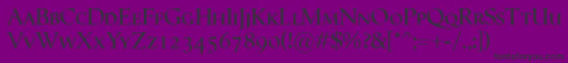 SemperSmallcaps Font – Black Fonts on Purple Background