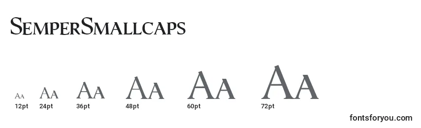 SemperSmallcaps Font Sizes