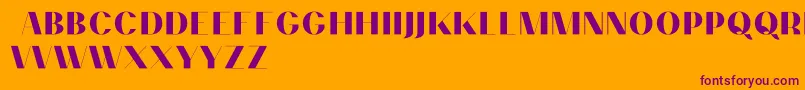 PassionsanspdceAccentcente Font – Purple Fonts on Orange Background