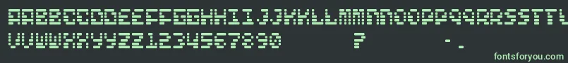 Fonte Free – fontes verdes em um fundo preto