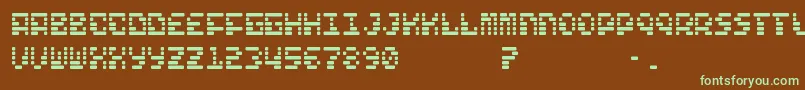 Шрифт Free – зелёные шрифты на коричневом фоне