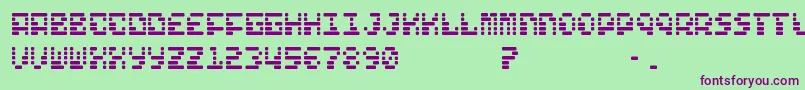 Шрифт Free – фиолетовые шрифты на зелёном фоне