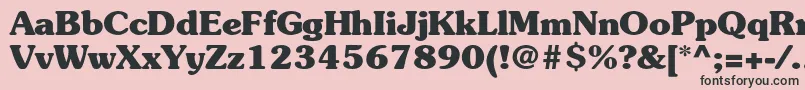 SouvenirstdBold Font – Black Fonts on Pink Background