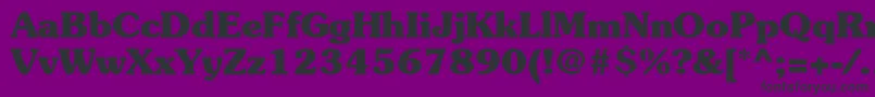 SouvenirstdBold Font – Black Fonts on Purple Background