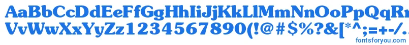 SouvenirstdBold Font – Blue Fonts on White Background