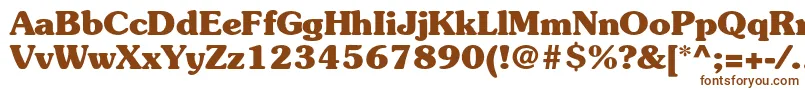 SouvenirstdBold Font – Brown Fonts on White Background