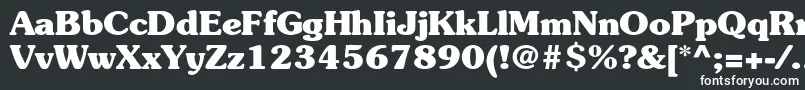 Шрифт SouvenirstdBold – белые шрифты на чёрном фоне