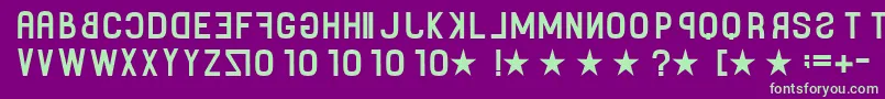 Lisätietoja Binary-fontista Binary-fontti – vihreät fontit violetilla taustalla