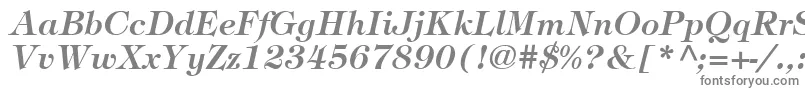 ItcTiffanyLtDemiItalic-fontti – harmaat fontit