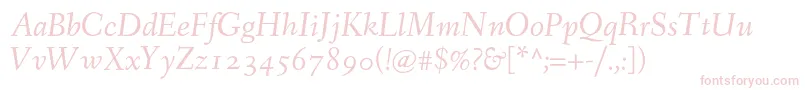 FanwoodTextItalic Font – Pink Fonts