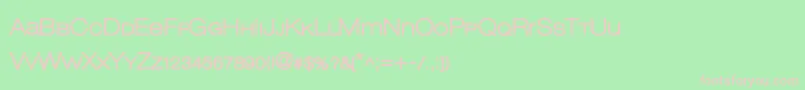 Lowveticademibold Font – Pink Fonts on Green Background