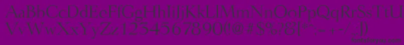 LingwoodserialLightRegular Font – Black Fonts on Purple Background