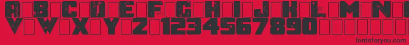 AfterTheGoldrush Font – Black Fonts on Red Background