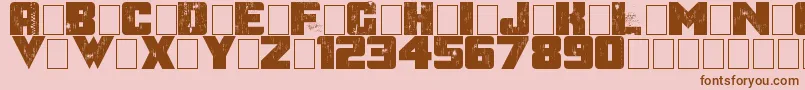 AfterTheGoldrush Font – Brown Fonts on Pink Background