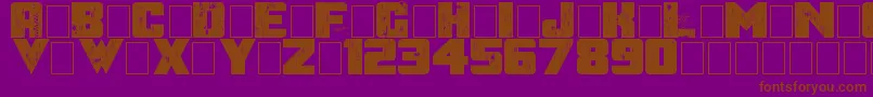 AfterTheGoldrush Font – Brown Fonts on Purple Background