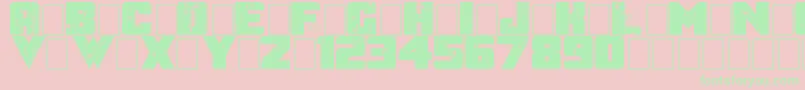 AfterTheGoldrush Font – Green Fonts on Pink Background