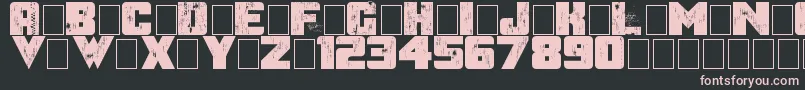 AfterTheGoldrush Font – Pink Fonts on Black Background