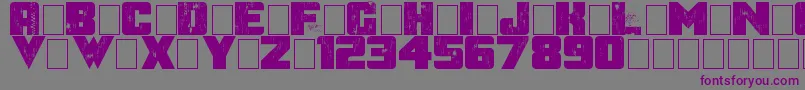 AfterTheGoldrush Font – Purple Fonts on Gray Background