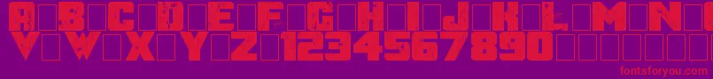 AfterTheGoldrush Font – Red Fonts on Purple Background