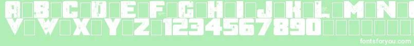AfterTheGoldrush Font – White Fonts on Green Background