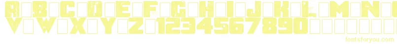 AfterTheGoldrush Font – Yellow Fonts on White Background