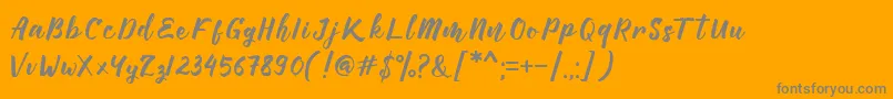 fuente Manttes – Fuentes Grises Sobre Fondo Naranja